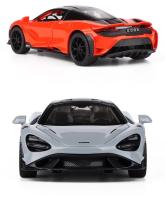 Coche Deportivo a Escala 1:32 765LT Juguete De Metal Con Luz Y Sonido Puertas Abiertas Vehículo Pull Back Regalos Para Niños - details 7