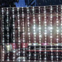 Luz De Cortina Solar 3x3M Para Exterior Cadena De Luces Faeir De Jardín Patio Pabellón Decoración De Boda Fiesta Navidad - details 8