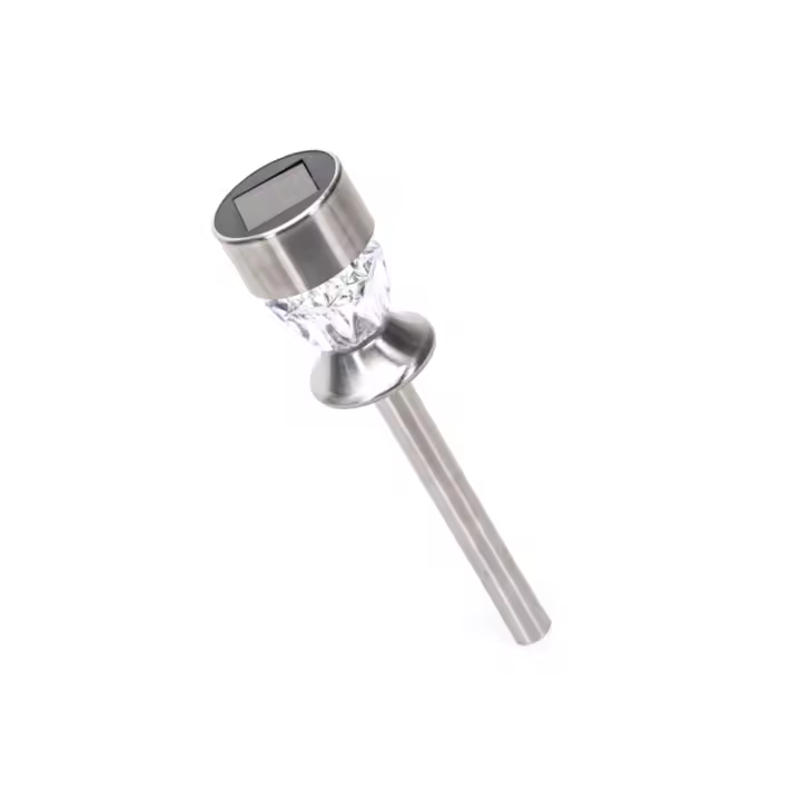 Luz Diamond 2700K solar LED de ambiente para césped de acero inoxidable - 1