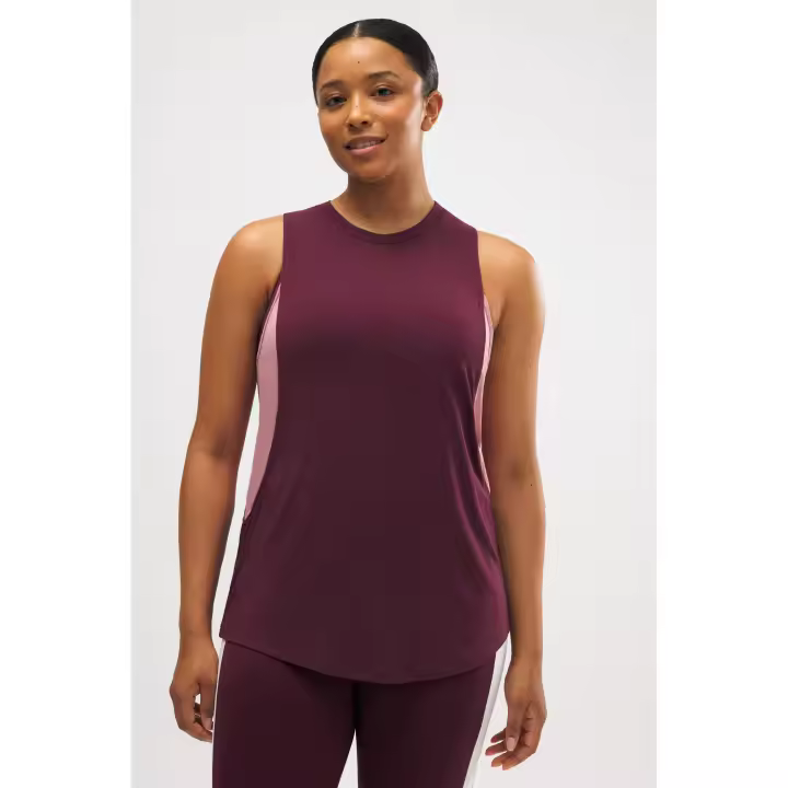 Ysabel Mora - Camiseta deportiva sin mangas burdeos - 1