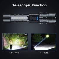 Interior de Bajo lúmenos recargable,paquete de 2,linternas superbrillantes LED con 7Modos de Luz, IPX6 resistente a Agua - details 1