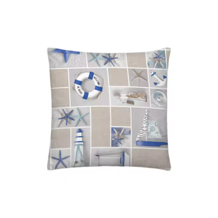 SABANALIA - Cuadrante decorativo modelo Tarifa - medida 50 x 50 - Tejido Loneta 180 grs/m². - 1