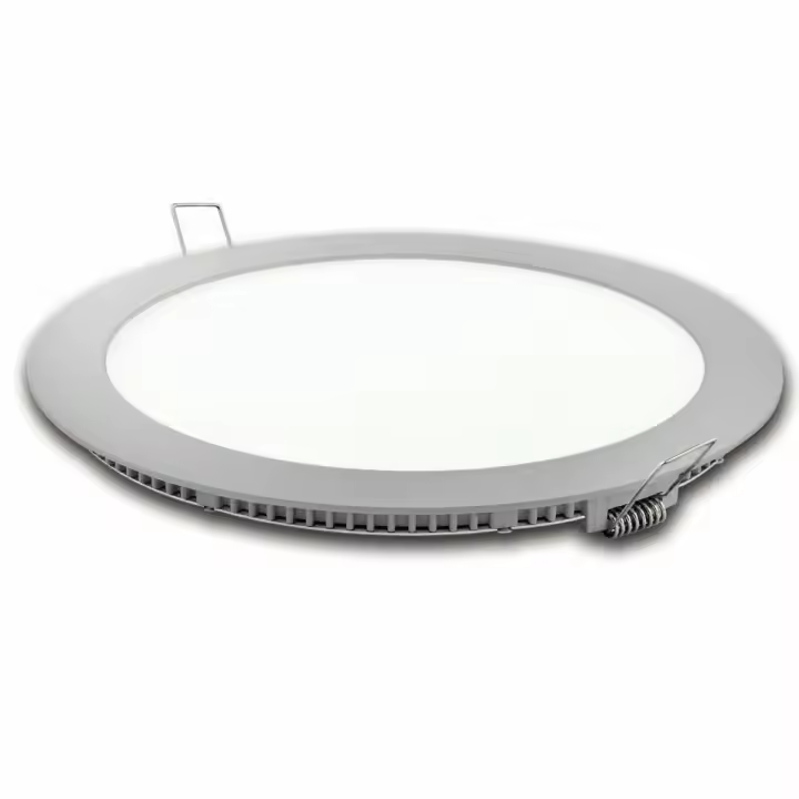 DOWNLIGHT LED REDONDO PLANO MATEL PRATA 18W NEUTRA - 1