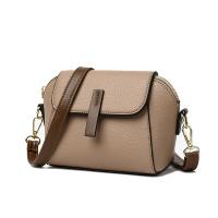 Bolso De Hombro Casual En Cuero PU Para Mujer Color Sólido Bolso Cruzado Con Cierre De Hebilla Y Cremallera - details 10