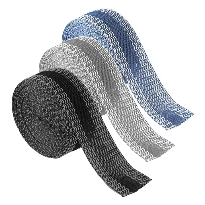 3 Pièces Ruban Thermocollant Adhésif pour Ourlet,Aucune Couture Nécessaire, Bande Autocollante Thermocollant en Polyester, pour Rideau Pantalon Robe Jean Vêtement (Noir, Gris, Bleu) - 1