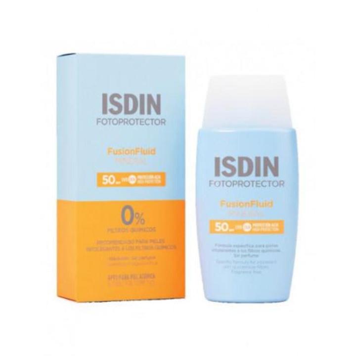 ISDIN Fotoprotector Fusion Fluid Mineral SPF50+ 50 ml — oferta en Miravia