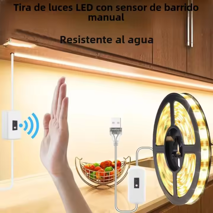 Tira De Luz LED USB Con Sensor De Movimiento Impermeable Para Decoración Interior Y Exterior Ahorro De Energía Luz Inteligente De Mano Escaneada - 1