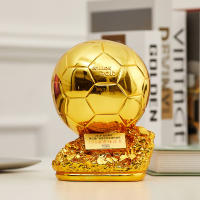 Copa De Fútbol Dorada Con Tecnología Electroplata Decoración De Escritorio Artefacto Resina Regalo De Cumpleaños Y Oficina - details 4