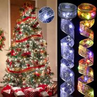Luces De Navidad LED Cadena De Tules Con Borlas Adornos De Árbol De Navidad Decoración Para El Hogar 2024 Navidad Natal Año Nuevo 2025 - details 4