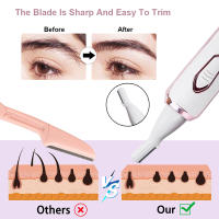 Epilador Eléctrico Para Mujer Recortadora De Cuerpo Painless Cordless Trimmer Peluca Facial Pierna Bikini 4 En 1 Eliminador De Vello - details 1