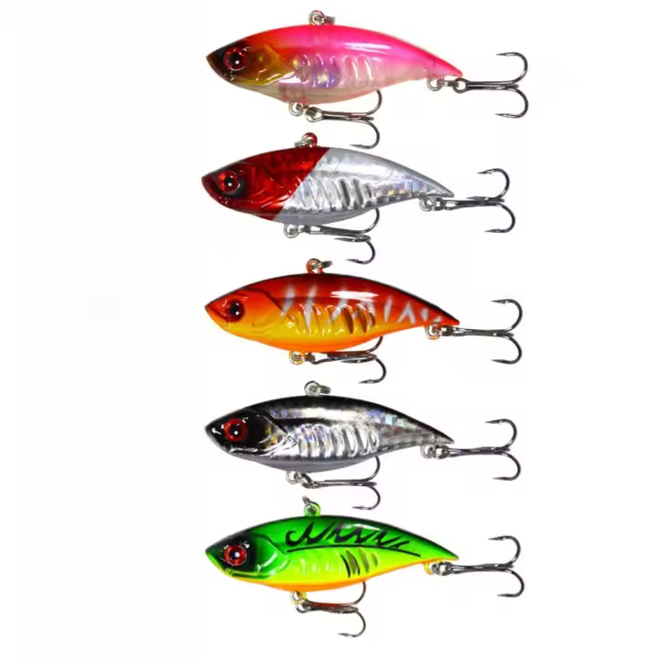 Pack 5 Señuelos Fishing Minnow 5cm/11G-Cebos Artificiales Duros para Lucio, Spinning en Mar y Río, Carnada 3D Realista - 1