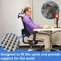 Cojín De Soporte Lumbar De Espuma De Memoria Almohada Para Cintura Alivio De Fatiga Ergonómica Para Coche Silla De Oficina Hogar - details 1