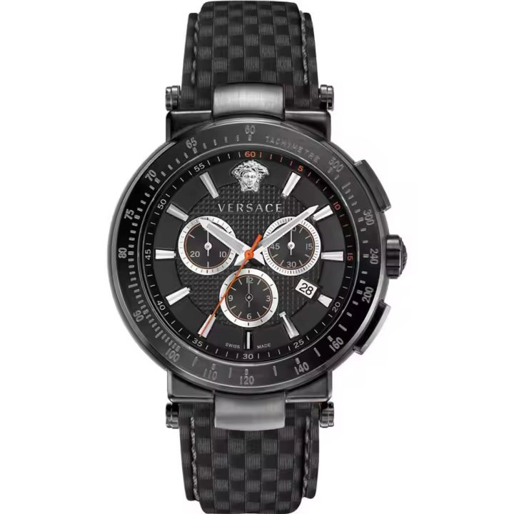 Reloj Versace VEFG02020 Acero Inoxidable Chapado correa color: Negro Dial Negro Cronógrafo Hombre - 1