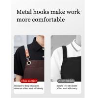 Aguayos Profesional Para Cocina Impermeable Con Bolsillos Para Mujer Apto Para Grill Taller Y Salón De Uñas Material De Lona Sin Mangas Estilo Sencillo - details 0