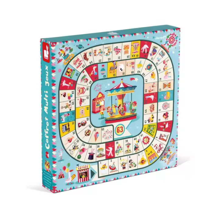Juegos de mesa y habilidades MULTIPLES JUEGOS FAMILIARES - Janod JU02742 - 1