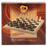 COLORBABY - Juego de ajedrez clásico de madera, tablero 30x30 cm, set de 33 piezas, 2 jugadores, juguete educativo, ajedrez para niños y adultos, +6 años - details 2