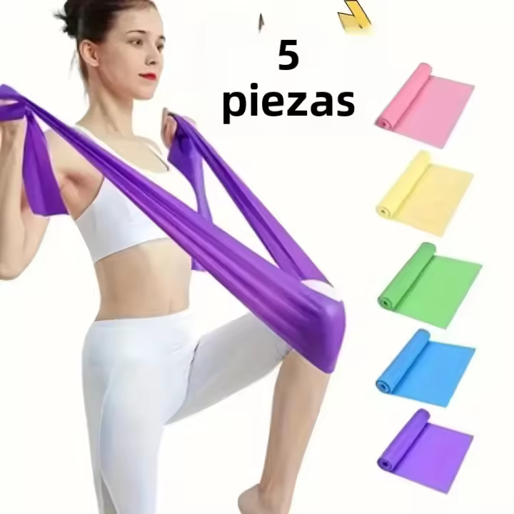 Banda De Resistencia Para Yoga Y Pilates Longitud Para Entrenamiento Y Estiramiento Elasticidad Para La Fortalecimiento Del Fitness Y Terapia Física Uso Doméstico - 1