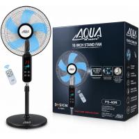 AQUA DEL MARE FS-40R Ventilador de Pie 16 Pulgadas con Mando a Distancia, Pantalla Digital, 5 Aspas, 3 Velocidades, Temporizador, Altura Regulable, Potente y Silencioso para Hogar y Oficina - details 2