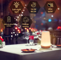 Lámpara Nocturna Toque Sensor Recargable Para Niños Habitación Luz Caliente Blanca RGB Cambiante Lámpara De Mesa Para Dormitorio - details 22