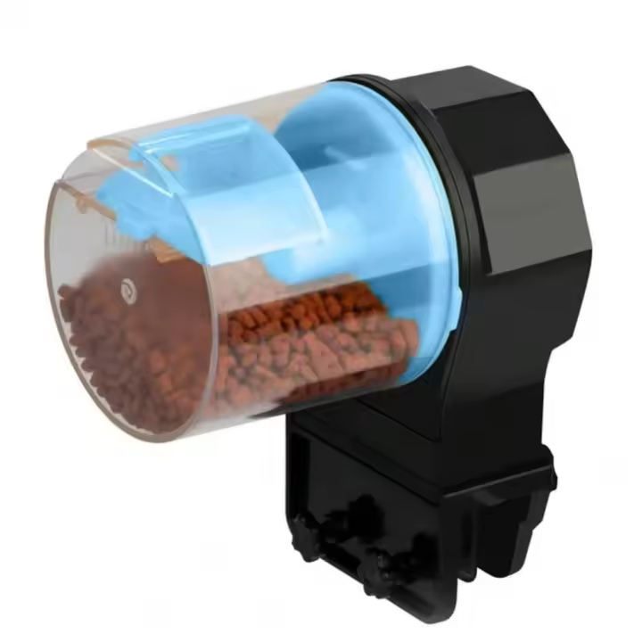 Alimentador De Acuario Automático Para Golondrinas Inteligente Con Horario Programable Alimentador De Peces Portátil - 1