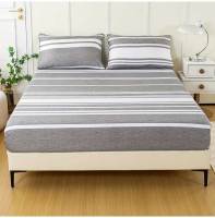 Juego De Sábanas Fitted Con Estampado Rayado De 3 Piezas - Lujosamente Suaves Y Transpirables - Incluye 1 Sábana Fitted Y 2 Fundas Para Almohadas Para Un Sueño Cómodo - details 14