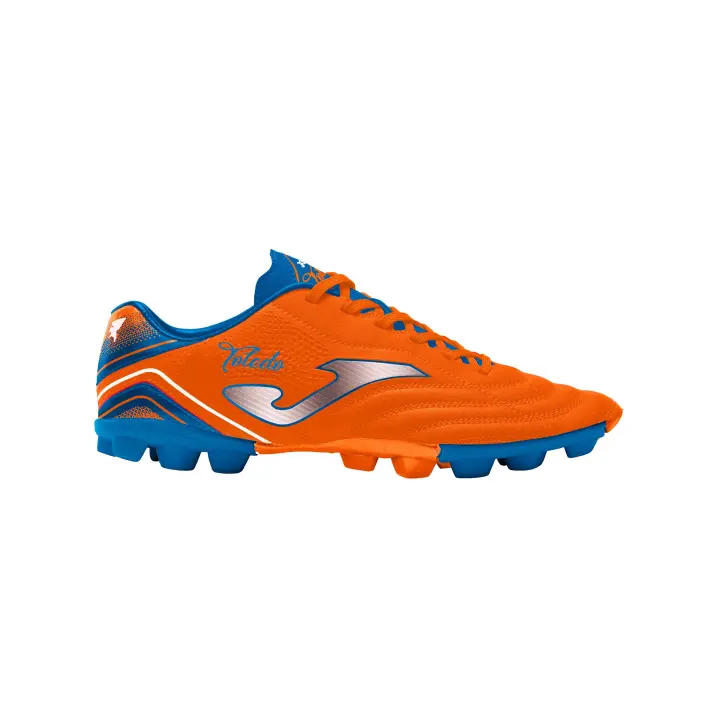Joma Zapatillas Toledo 2308 Jr Naranja Royal para Fútbol Niño Resistente Al Desgaste - 1