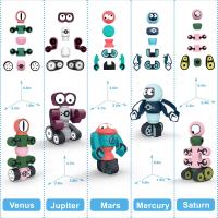 Robots Magnéticos Juguetes 35 Piezas Niños - Juego Bloques Magnéticos - details 0