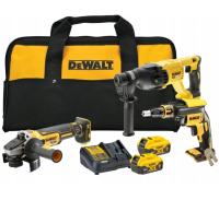 DEWALT DCK304P2-QW - Kit panel yeso Atornillador + Taladro Martillo + Amoladora + 2bat 5Ah + cargador + bolsa - details 0
