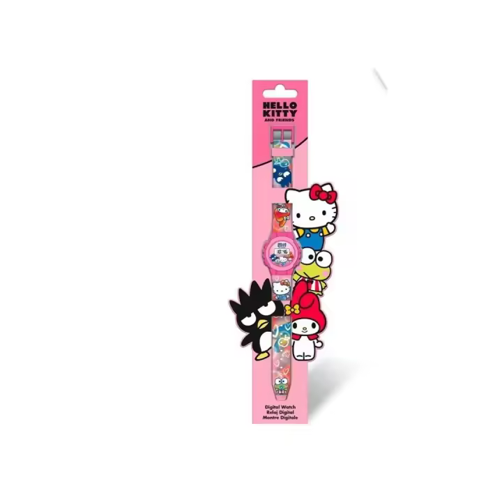 Reloj Digital marca KIDS EUROSWAN para Niñas con Licencia de Hello Kitty, Frozen, Gabby House, Stitch, Minnie y Peppa Pig - ¡Divertido y Hermoso para tus Pequeñas! - 1