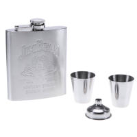 Botella De Alcohol Portátil De 8oz En Acero Inoxidable Flask De Billetera Para Exteriores Caja De Regalo Vino Y Vodka Contenedor De Bebida Herramientas De Bebida - details 9