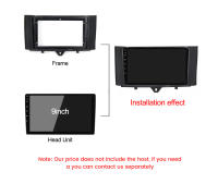 Marco De Radio Para Coche 2 Din Adaptador Panel De Montaje De Fascia Para BENZ Smart Fortwo 2011-2015 Con Cable De Audio Y Poder - details 3