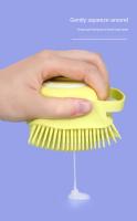 Cepillo De Baño Para Perros Y Gatos De Silicona Suave Masajeador De Peluca Dispensador De Ducha De Peluquería Para Mascotas En Colores Amarillo Rosa Y Azul - details 4