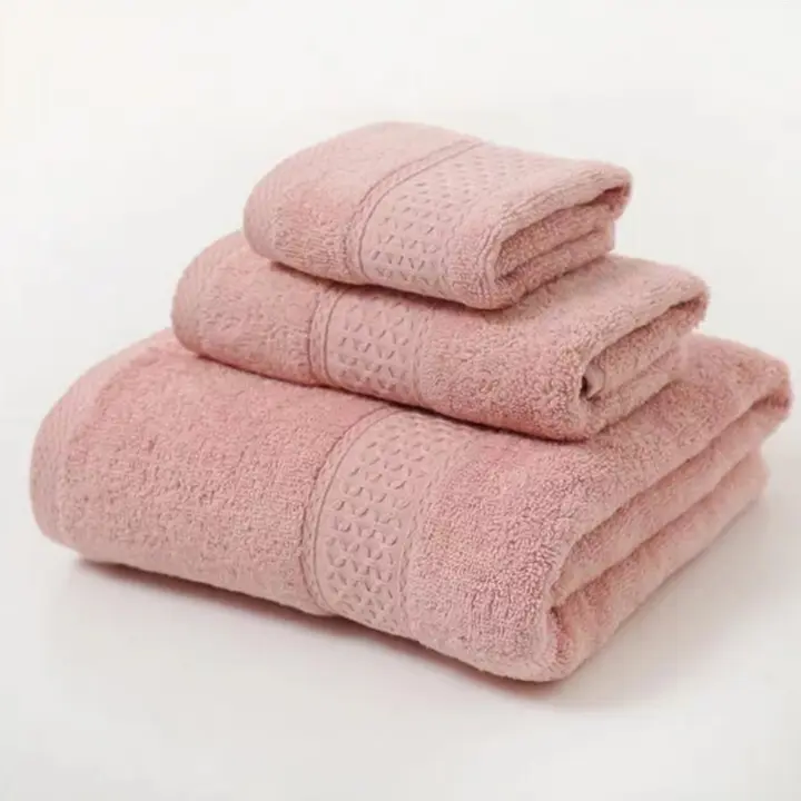 Juego De Toallas De Algón Ultra Suaves Y Highly Absorbentes 3 Piezas Incluye 1 Toalla De Baño 1 Toalla De Mano Y 1 Toalla De Lavado Para El Baño De La Casa - 1