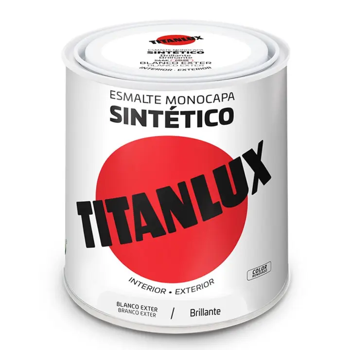 Esmalte sintético monocapa brillante blanco exteriores 566e 0,25l titanlux 5809021 - 1