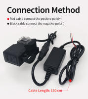 Cargador USB Doble Impermeable Para Motocicleta 5V 3.1A Carga Rápida Con Interruptor Adaptador De Corriente On-Board - details 4