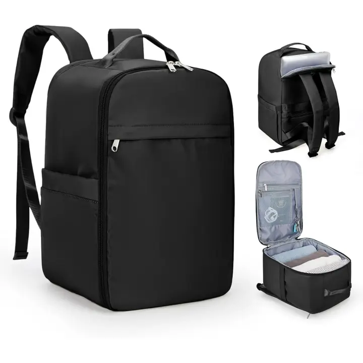 Mochila Viaje Cabina Avion 40x20x25 Ryanair Maletas de Viaje Cabina 45x36x20 Easyjet Cabin Bag Equipaje de Mano Mujer Mochila para Portatil Impermeable con USB Mochila Pequeña de Trabajo Hombre - 1