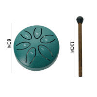 Bombo De Lengua De Acero De 3 Pulgadas 6 Tonos Mini Bombo Portátil Para Exteriores Accesorios De Percusión Incluyen Palos - details 8