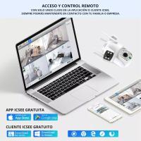 Cámara de vigilancia inalámbrica tipo domo, 360°, visión nocturna, audio bidireccional, conexión remota – Jortan Tech - details 1