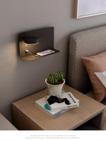 Lámpara De Pared Moderna Minimalista Con Botón Y Cabezal Giratorio 330° Recargable Por USB Iluminación Interior Para Dormitorio Con Enchufe EU/US - details 3