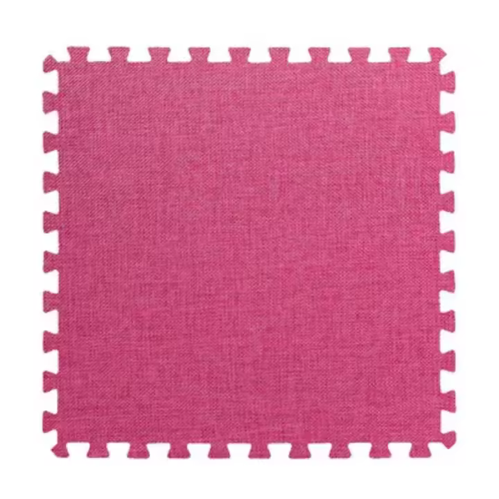 Tapete Educativo Para Bebés 1-24Pcs Alfombra De Juego Para Niños Espesor 30x30x1cm Material Sisal Diseño Plain Square - 1