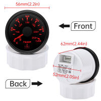 Medidor De Temperatura Del Agua Impermeable 52MM Con Retroiluminación De 7 Colores Para Coche Barco Motocicleta Accesorios De Rallar - details 2