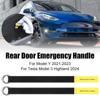 2pcs Cuerda De Emergencia Para Puerta Trasera De Seguridad Para Tesla Model3/Y Botón De Puller Mecánico Manija Accesorios De Coche - details 2