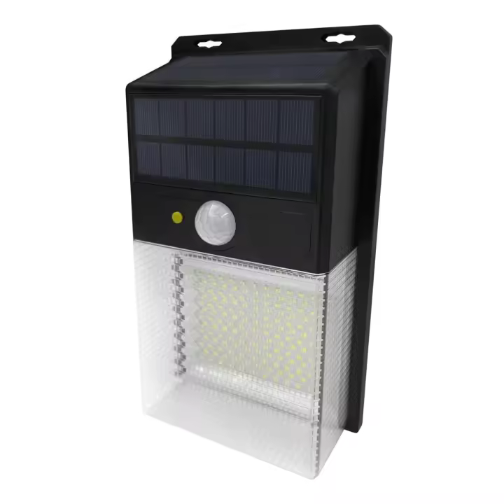 APLIQUE SOLAR LED KORPASS COM SENSOR 15W LUZ FRIA - 1
