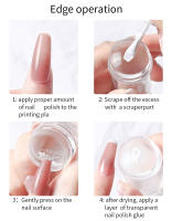 Set De 1 Unidad De Placas De Stamping Para Uñas Con Estampador Y Scraper Transparente Accesorios De Manicura Templado De Silicona Y Plástico - details 5