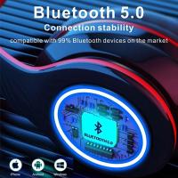 Auriculares Inalámbricos Bluetooth-Luces de Colores/Apliques/Micrófono incorporado-Bluetooth 5,0/Alcance 13 m - details 0