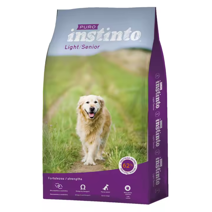 Puro Instinto Light / Senior Low Grain - Pienso para perros bajo en cereales 15 kg - 1