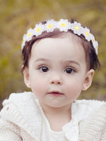 Diadema De Encaje Para Bebé Con Flor Elegante Accesorio De Cabello Elástico Para Niñas Adecuado Para Primavera Y Verano Material Poliéster - details 0