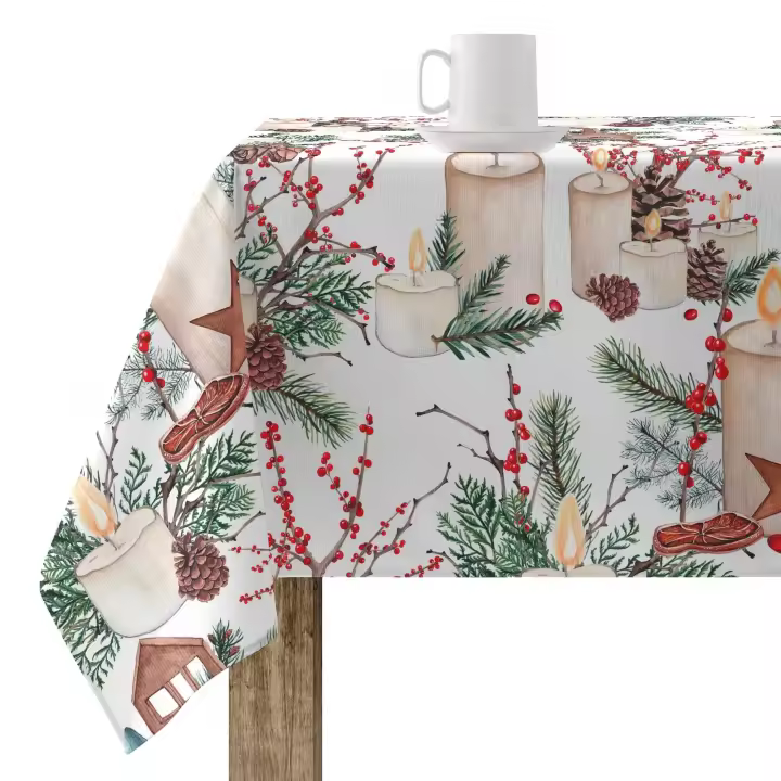 BL Belum Mantel Navidad Resinado Antimanchas Impermeable para Exterior - 1