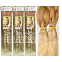 Bellas Extensiones - X-pression Ultra Braid Pre-Peigne / - 100% Kanekalon - (3 paquetes) - DISPONIBLE EN 38 COLORES - Extensión de pelo para hacer trenzas 116,84 cm, 160 g por paquete - Cabello sintetico 100% fibra sintética - Fibra trenzada - details 12