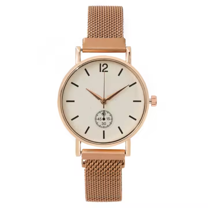 Reloj Mujer Práctico con Correa Magnética y Números Luminosos - Diseño Juvenil para Uso Diario - 1